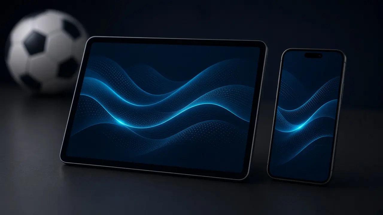Tableta y teléfono con interfaces oscuras